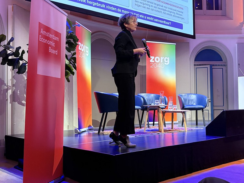 Zorg2040 bijeenkomst, spreker Julia van Weert